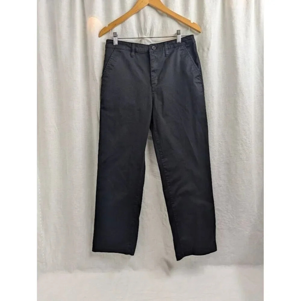 Brixton black Victory pant, women's size 28, straight leg, cropped B16 - Picture 3 of 10